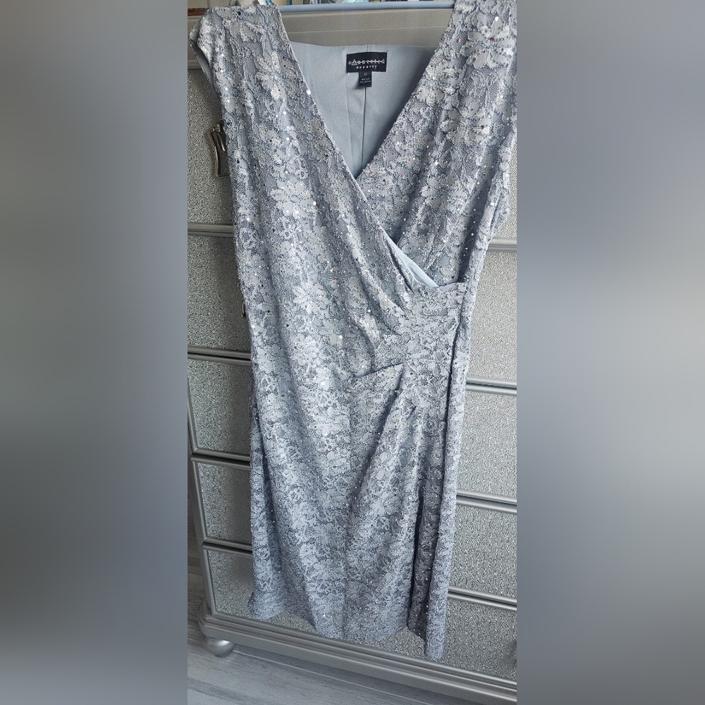 Size 12 Baby Blue Sequin dress
